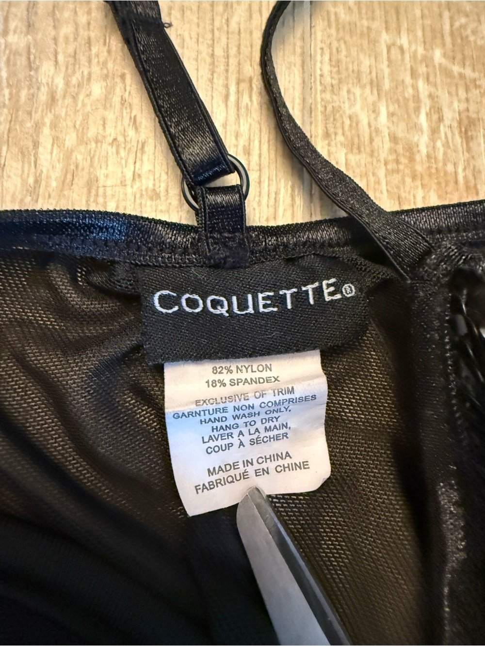 Vintage Y2K Coquette Black Embellished Chemise Slip L EUC - Picture 3 of 7
